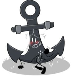 anchor anchor_(bfdi) battle_for_dream_island blush fanartist object object_shows solo tentacle_penis the_power_of_two