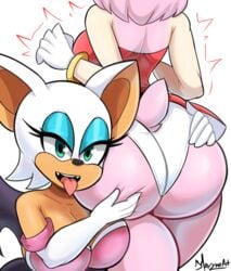 2girls amy_rose anthro ass ass_focus ass_grab ass_grope ass_worship bare_ass big_ass big_breasts big_butt bimbo blue_eyeshadow blush blushing bmayneart bottom_heavy breasts bubble_ass bubble_butt busty butt butt_focus dat_ass elbow_gloves exposed_ass fat_ass female_face_near_ass females females_only furry gloves grope groping groping_ass groping_from_behind horny huge_ass large_ass large_breasts looking_at_viewer pink_fur pink_hair presenting presenting_ass rouge_the_bat round_ass sonic_(series) tan teasing thick_ass thick_thighs tongue_out torn_clothes upskirt white_panties wide_hips yuri