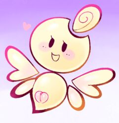 anthro blush exed_eyes female genitals heart luvbi mario_(series) nimbi nintendo open_mouth paper_mario plump_labia pussy simple_eyes solo super_paper_mario video_games wings