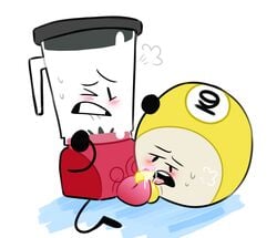 2boys 9-ball_(bfdi) battle_for_dream_island blender_(bfb) blowjob fanartist male male/male male_only masturbation object object_shows rubbing what white_background yaoi