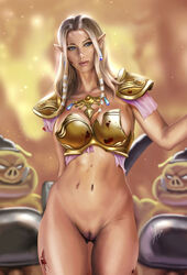 1girls 2boys arion69 blonde_hair bottomless hyrule_warriors imminent_rape imminent_sex innie_pussy multiple_boys princess_zelda pussy shaved_pussy the_legend_of_zelda vagina zelda_(hyrule_warriors) zelda_(twilight_princess)