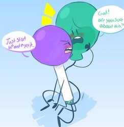 1boy 1girls balloonpop balloony_(bfdi) battle_for_bfdi battle_for_dream_island candy fanartist lollipop lollipop_(bfdi) object object_shows sex