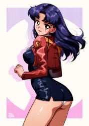 misato katsuragi from neon genesis evangelion by gravydood