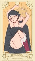 sarada uchiha from boruto: two blue vortex