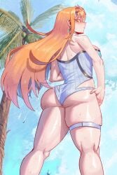 mythra (radiant beach) (xenoblade) from xenoblade (series) by dedhed art