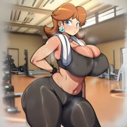 princess daisy from mario (series) by kurora
