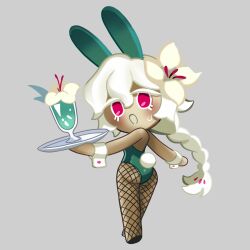 white lily cookie from cookie run by unepicroachy