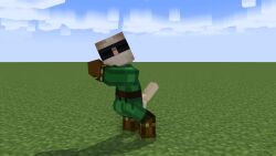 3d 3d_animation animated bald big_penis blue_sky grass grass_field green_outfit grin humping looking_at_viewer magnus_(mcsm) mask mine-imator minecraft minecraft:_story_mode mp4 sky thrusting video