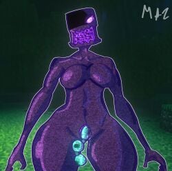 anthro anthro_female big_breasts black_body ender_pearl enderman enderwoman female mazgov69 microsoft minecraft mojang monster monster_girl plug_(sex_toy) purple_eyes pussy tagme tall_female wide_hips xbox_game_studios
