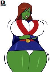 miss martian from dc comics by deemlyart
