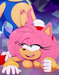 amy_rose animal_ears anthro anthrofied armwear bigdon1992 blue_fur boots bracelet breasts digital_media_(artwork) doggy_style faceless_male female footwear gloves legwear male mostly_nude patreon penis pink_fur sega sex simple_background sonic_(series) sonic_the_hedgehog sonic_the_hedgehog_(series) straight tan_fur two_tone_fur video_games white_gloves