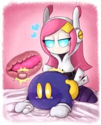 dildo femdom kirby_(series) kirby_star_allies meta_knight mouthless mouthless_female pegging pervoborb pink_hair prostate prostate_stimulation strap-on susanna_patrya_haltmann susie_(kirby) x-ray