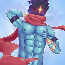 blue_skin dead_cells digital_media_(artwork) disgerin male male_only solo tagme the_beheaded