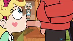 1boy 1girls animated balls blonde_hair blowjob blue_eyes caught cuckquean fellatio female green_eyes high_framerate interracial jackie_lynn_thomas male marco_diaz netorare nutango oral pale-skinned_female penis star_butterfly star_vs_the_forces_of_evil tan-skinned_male unseen_male_face