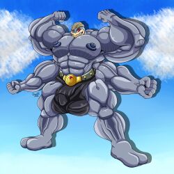 anthro anthro_only barazoku bulge chucknorris25 cybeezly genital_outline hi_res invalid_tag machamp male male_only mature_male muscular nintendo penis_outline pokémon_(species) pokemon pokemon_(species) pokemon_legends:_arceus pokken_tournament solo video_games