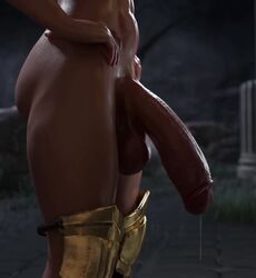 1futa 3d animated big_penis dangling_testicles dc_comics edit footwear futa_only futanari getting_erect greaves hands_on_hips hanging_penis injustice_2 low_hanging_testicles no_pubes nyl2 olive_skin penis penis_base penis_focus precum precum_string presenting_penis shin_guards solo_futa sound swinging_penis tagme testicles thick_penis throbbing video wonder_woman wonder_woman_(series)