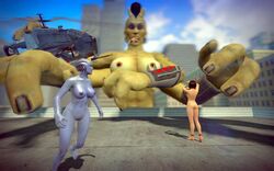 3d 3d_(artwork) asari breasts city crossover female female_pred giantess human humanoid liara_t'soni mass_effect mortal_kombat sheeva vore