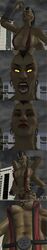 3d 3d_(artwork) belly breasts female female_pred female_prey giantess humanoid male male_prey mortal_kombat sheeva vore