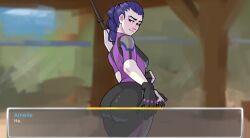 1girls academy34 female female_only looking_at_viewer looking_back overwatch screencap solo tagme widowmaker youngnaughty