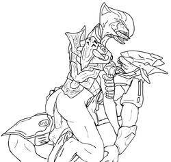 2d arbiter half-jaw halo_(game) halo_(series) male/ambiguous male_sangheili_(halo) methados rtas_vadum sangheili thel_vadamee