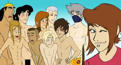 10boys amber_eyes aqua_eyes avatar_the_last_airbender black_hair blue_eyes blush book brown_eyes brown_hair burn_scar censor_bar censor_mosaic censored censored_penis clenched_teeth closed_eyes clothing convenient_censoring crossover dark-skinned_male dark_skin demyx dirty_blonde_hair disgusted disney draco_malfoy embarrassed facial_scar gay gray_hair green_eyes hands_on_hips happy harry_potter hatake_kakashi hidan hiding_penis human kingdom_hearts kronk looking_down magic male male_only mask mosaic_censoring multiple_boys multiple_males naruto nude one_eye_closed out-of-frame_censoring pierced_lip pink_eyes platinum_blonde_hair pointless_censoring ponytail prince_eric sad silver_hair size_difference sokka sparkle straight_hair the_emperor's_new_groove the_little_mermaid tied_hair undressed uppun wand wink yaoi zuko