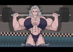 1girls abs big_breasts breasts cleavage dorohedoro elee0228 extreme_muscles female female_only huge_breasts large_breasts muscles muscular muscular_female noi_(dorohedoro) senya_(artist) solo