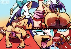 rouge the bat from sonic (series) by speedosausage
