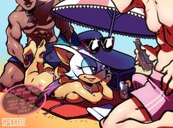rouge the bat from sonic (series) by speedosausage