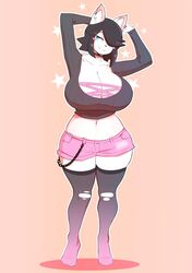 anthro bob_cut furry leggings maggie_applebee pink_shorts tagme theycallhimcake wallet_chain