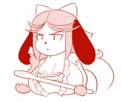 animated anthro big_breasts grumpy holly_applebee ladle tagme theycallhimcake