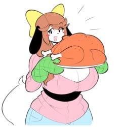 anthro holly_applebee jeans oven_mitts tagme thanksgiving theycallhimcake turkey