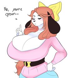 anthro cherrikissu hand_on_hip holly_applebee milf mother tagme