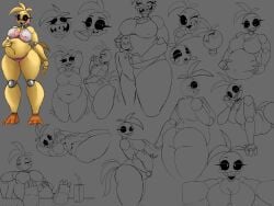 toy chica (fnaf) from five nights at freddy's by hueleo8
