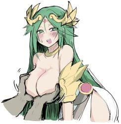 palutena from kid icarus by white-stew
