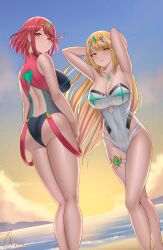 mythra from xenoblade (series) by ghnauv117221