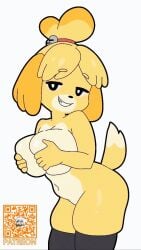 isabelle (animal crossing) from animal crossing by yhsifeca