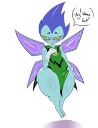 1boy alien alien_humanoid ben_10 ben_10_omniverse ben_tennyson blush cartoon_network erection fairy femboy girly hi_res humanoid male male_only pesky_dust saurian_(artist) solo thick_thighs wings