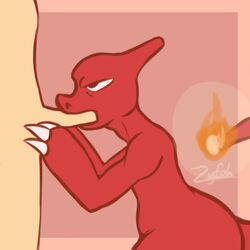 1:1 ambiguous_gender ambiguous_penetrated animated anthro anthro_penetrated border charmeleon cheek_bulge claws closed_eyes deep_throat duo erection faceless_human faceless_male fellatio fire flaming_tail genitals human human_on_anthro human_penetrating human_penetrating_anthro interspecies looking_at_another looking_at_partner loop male male/ambiguous male_on_anthro male_only male_penetrating male_penetrating_ambiguous mammal nintendo oral oral_penetration penetration penile penis pink_background pink_border pokémon_(species) poképhilia pokemon reptile scalie sex short_playtime side_view simple_background solo_focus standing video_games zyfoh