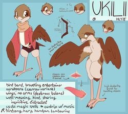 aarakocra_(dnd) animal_genitalia avian beak beak_fetish beak_play beak_sex beakjob bird cloaca derfisch dungeons_and_dragons fellatio genitals hasbro hi_res male model_sheet oral penile penis semi-anthro sex solo sparrow sparrow_(bird) tapering_penis ukilii_(sparkzthecabbit) wings wizards_of_the_coast