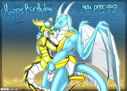 2020 absurd_res albion android anthro ass balls big_balls big_breasts big_butt birthday blue_eyes blush breasts claws cybernetics dialogue dragon duo english_text erection fangs female female_penetrated genitals hair happy heart hi_res horn machine male male_penetrating male_penetrating_female membrane_(anatomy) membranous_wings muscular muscular_male nipples nude open_mouth penetration penis reptile robot scales scalie screen screen_face sex simple_background smile stand_and_carry_position standing standing_sex straight synth_(vader-san) text tidko tongue vaginal_penetration video_games wide_hips wingedwilly wings yellow_body