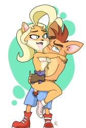 alexurds bandicoot blonde_hair blonde_hair_female cartoon coco_bandicoot crash_bandicoot crash_bandicoot_(series) female female_penetrated furry green_eyes incest male/female male_penetrating_female naughty_dog playstation sensual teenager