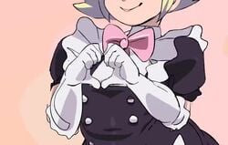 1boy animated balls_in_panties black_panties blinking blonde_hair blue_eyes bowtie bulge canon_crossdressing clothed clothing cloud_strife crossdressing cute dress_lift elbow_gloves femboy feminine_male final_fantasy final_fantasy_vii garter_belt garter_straps gloves heart_hands looking_at_viewer maid maid_headdress maid_uniform male_focus male_only moe_moe_kyun! otoko_no_ko panty_bulge penis_under_dress shorter_than_10_seconds shorter_than_30_seconds smile smooth_skin spazkid tagme thighhighs trap updress video white_lingerie wink