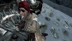 animated bethesda_softworks blowjob crying deepthroat draugr face_fucking fellatio hand_on_head mascara_tears oral oral_sex running_makeup running_mascara runny_makeup runny_mascara skyrim snow sound tagme the_elder_scrolls throat_fuck video