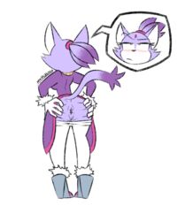 blaze the cat from sega by mythabyss