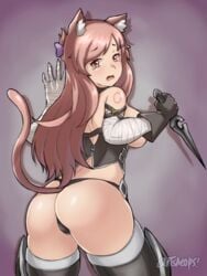 artsheops big_ass boobs cat_ears cat_tail original_character