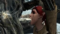 animated bethesda_softworks blowjob crying deepthroat draugr face_fucking fellatio hand_on_head mascara_tears oral oral_sex running_makeup running_mascara runny_makeup runny_mascara skyrim snow sound tagme the_elder_scrolls throat_fuck video