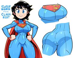 1girls ass big_ass big_breasts breasts clara_kent cleavage crap-man dc female female_only genderswap large_breasts rule_63 solo superheroine superman_(series) superwoman