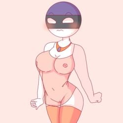 big_ass big_breasts blush countryhumans countryhumans_girl cute estonia_(countryhumans) estonian_flag female jojofan_alsoch