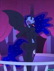 alicorn anthro ass breasts equid fab3716 female friendship_is_magic furry genitals hi_res holding_butt horn looking_back mammal my_little_pony nightmare_moon_(mlp) princess_luna_(mlp) pussy rear_view solo tongue tongue_out wings