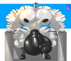 absurd_res balls big_balls big_penis equid equine extreme_muscles genitals grant_johnson hi_res huge_balls huge_cock hyper hyper_balls hyper_genitalia hyper_penis male_only mammal muscular penis zebra